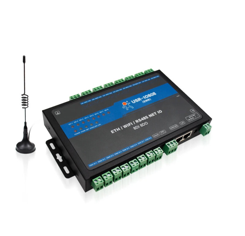 8-канальные порты RS485, интерфейс Modbus RTU/TCP, стандартный 8-полосный сетевой контроллер ввода-вывода Wi-Fi Ethernet с оборудованием Watchdog