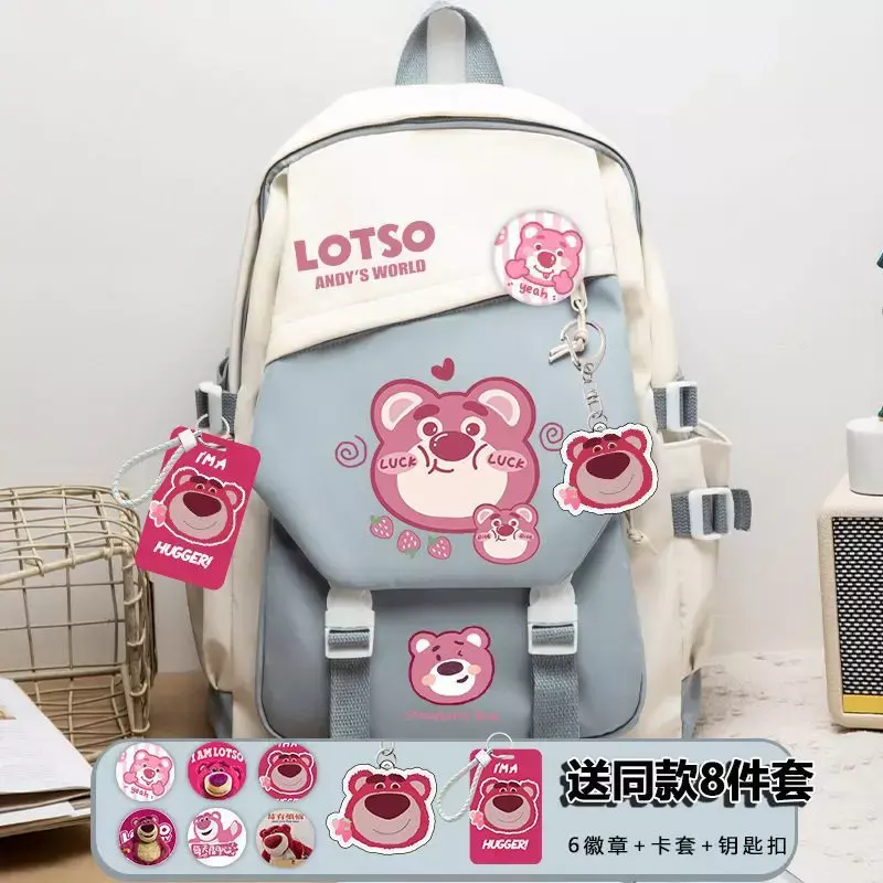 Sanrio neue Erdbeer bär Student Schult asche niedlichen Anime Cartoon lässig großen Kapazität wasserdichten Rucksack