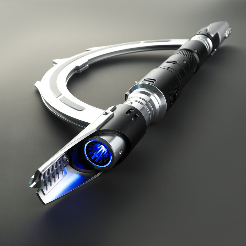 Spada Laser Neopixel spada Laser Jedi elsa in metallo pesante duello sensibile liscio infinito che cambia suono che colpisce spada leggera LTG