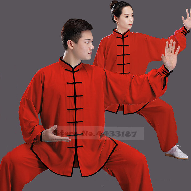 Kleidung im chinesischen Stil locker sitzende traditionelle Tang-Stil Kung Fu Kleidung Retro orientalische Unisex Tai Chi Freizeit kleidung