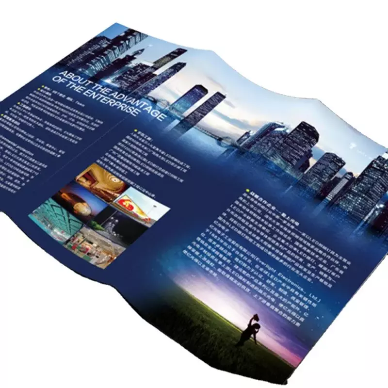Producto personalizado, folleto, catálogo, impresión de folletos para negocios, servicio de impresión de diseño de tamaño personalizado