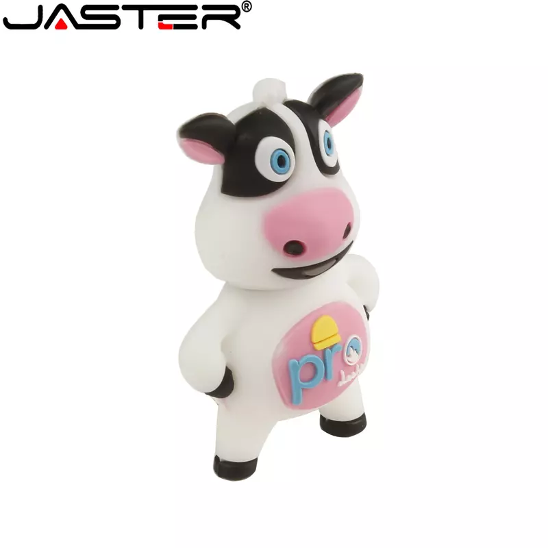 JASTER Cute Cartoon Bull USB 2.0 Flash Drives 64GB Pen Drive 32GB 16GB 8GB Memory Stick Student Creative Business Gifts U disk