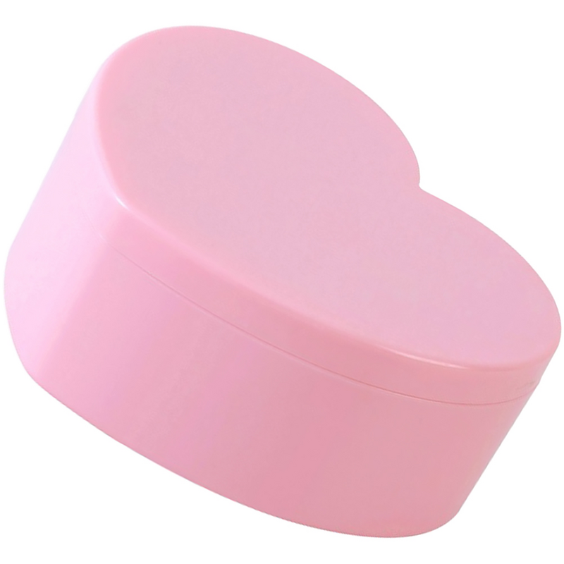 Caja de joyería con forma de corazón para collar, Pendientes colgantes para niños, soporte de Pp rosa para escritorio, 4 piezas