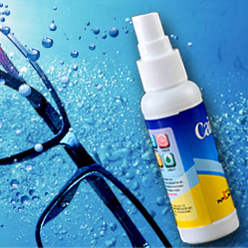 อุปกรณ์ทำความสะอาดแว่นตาน้ำยาล้างแว่นตา50มล. ขวดสเปรย์ลบรอยขีดข่วนน้ำยาล้างแว่นตาแว่นตาป้องกันการเกิดฝ้า