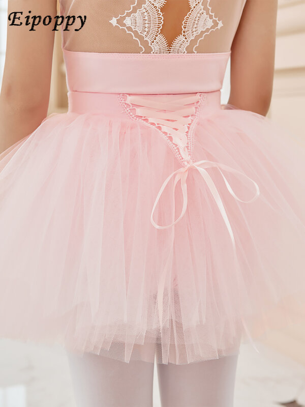 Летнее хлопковое танцевальное платье для девочек, детская цельная одежда для тренировок без рукавов, с вышивкой из страз, для балета