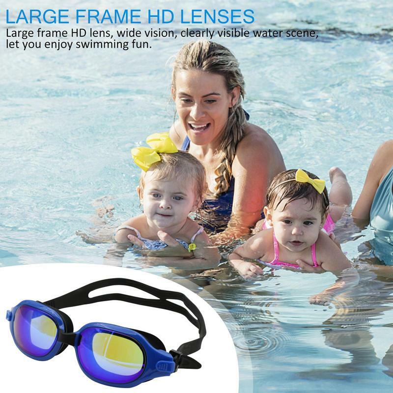 Kacamata renang kabut kacamata renang anti-kabut pandangan jelas kacamata renang dewasa untuk anak laki-laki perempuan muda