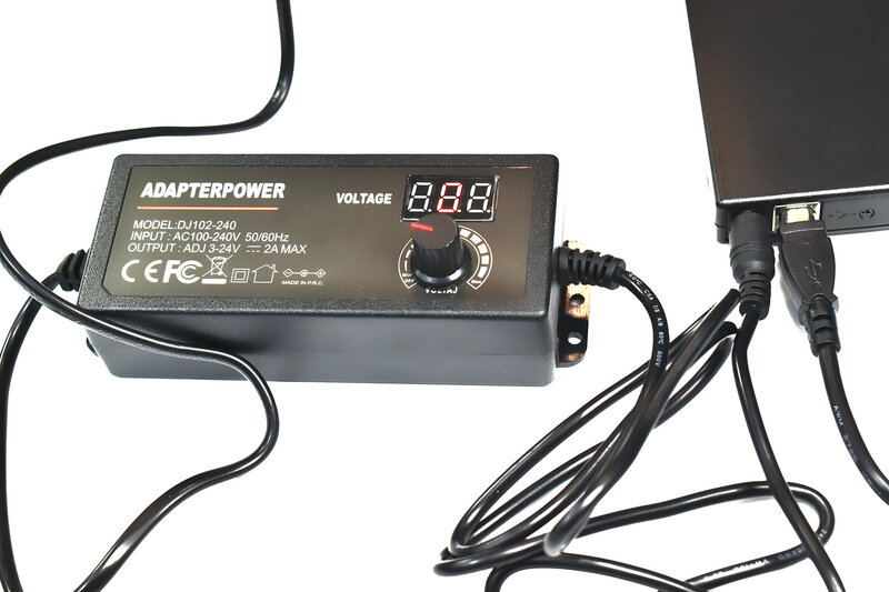 Universal Adjustable AC Adapter 100-240v 50-60hz 3-24v 2A Switching Adjustable Voltage Output Variable power supply