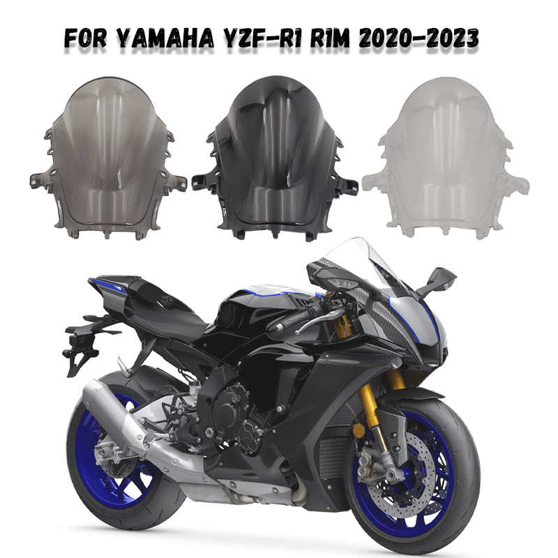 Motocicleta Double Bubble Windshield, pára-brisas para YAMAHA YZF-R1 YZF R1 R1M 2020 2021 2022 2023