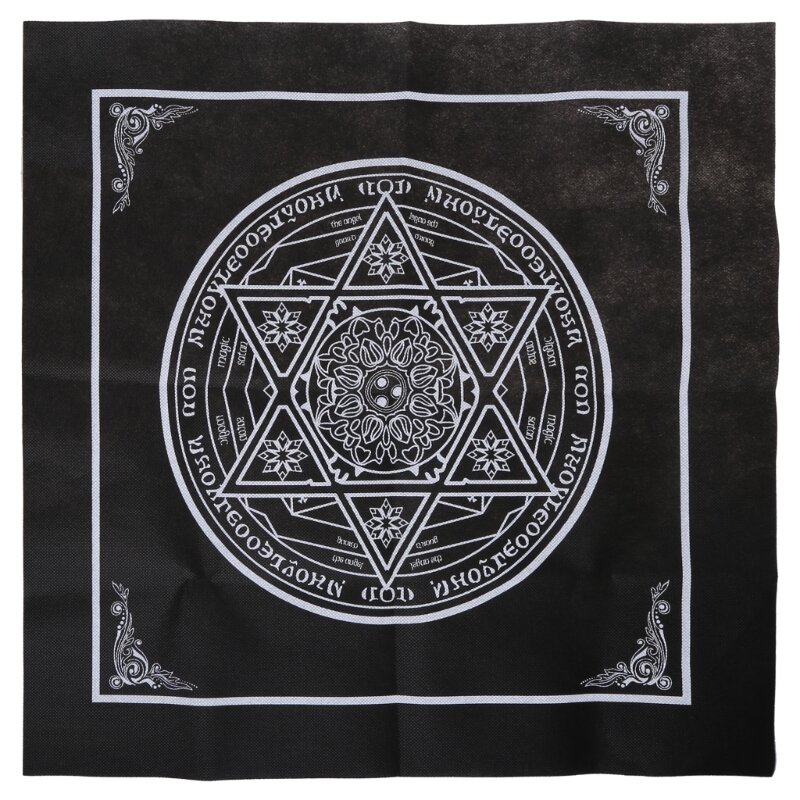 Tarot cuadrado no tejido, tela Altar, juego cartas, astrología para oráculo, almohadilla para tarjetas, cubierta