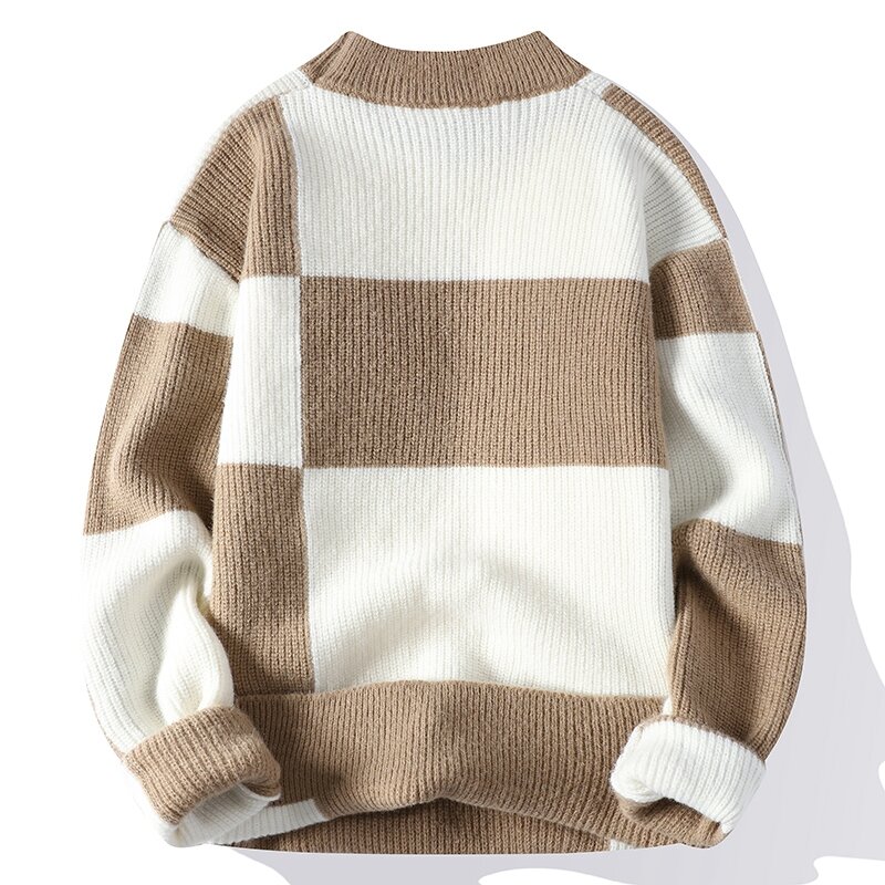 2023 zima/jesień nowy męski modny modny sweter męski na co dzień luźne ciepłe swetry męskie wygodne