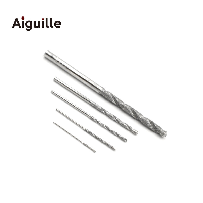 Brocas de diamante de 10 piezas, puntas de perforación de perlas de piedra, puntas de perforación de agujeros, brocas de diamante de 0,8mm-4mm