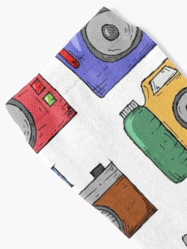 Kolorowy aparat fotograficzny skarpetki świąteczny prezent dla mężczyzn