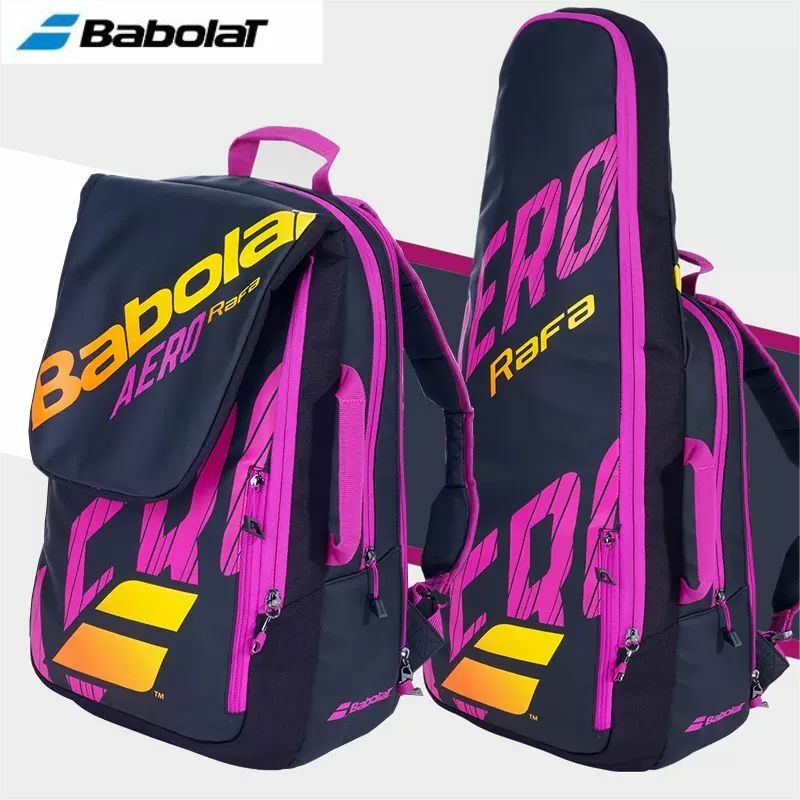 Original Babolat Tenns Backpack Wimbledon PURE WIM Tennis Bag 3 Tennis Rackets Bag Separated Shoes Compartment Beach Tennis Bag