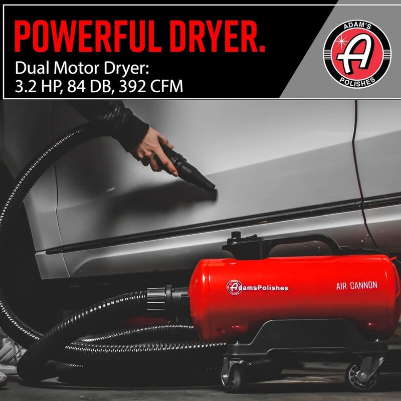 Adam's Air CannonCar Dryer Blower - Powerful Detailing Wash | Filtered Dryers, Blowers & Blades Safer Than Microfiber TowelCloth