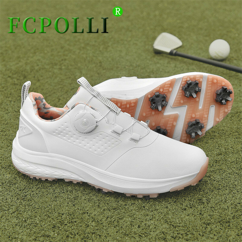 Zapatos de Golf antideslizantes para hombre y mujer, calzado de gimnasio de diseño, cordones rápidos, entrenamiento, parejas, gran oferta