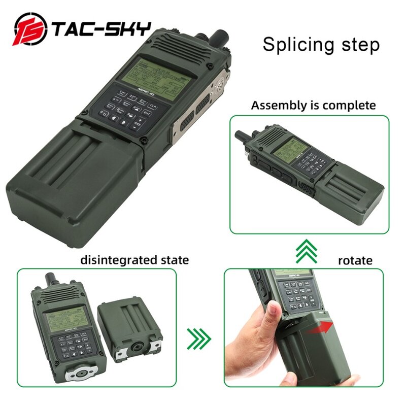 TAC-SKY DulMédiateur set Adaptateur pour Baofeng UV5R Walperforated Talkie PRC-163 Harris Radio DUNIVirtualBox PRC 163 Sans Fonction
