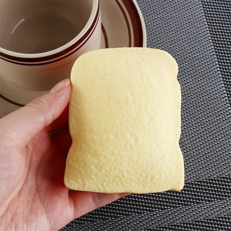 Bread Shape Slow Rising Squeeze Toy Rebound Ball Cartoon Stress Relief Toy Food Anti-stress Slow Rebound Toy Office Workers