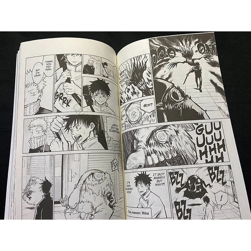 Jujutsu Kaisen Anime Manga Book هزلي ، علم الخيال للشباب الياباني ، تشويق غامض ، انقسام إنجليزي للبيع ، ليفر ، كتاب واحد