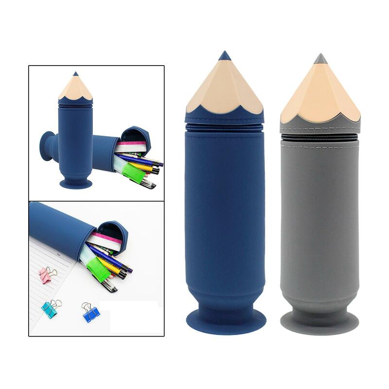Silicone Pencil Case Waterproof Zipper Closure Pencil Storage Bag Box Pencil Holder Pencil Pouch Pencil Bag for School Children