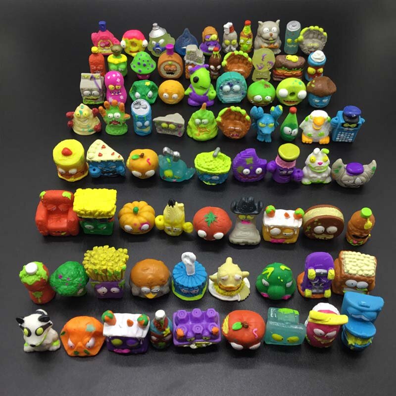 Zomlings Trash Dolls Soft Grossery Gang Garbage Collection Model Toys 3cm Trash Zomlings Dolls Figures for Kids Birthday Gift