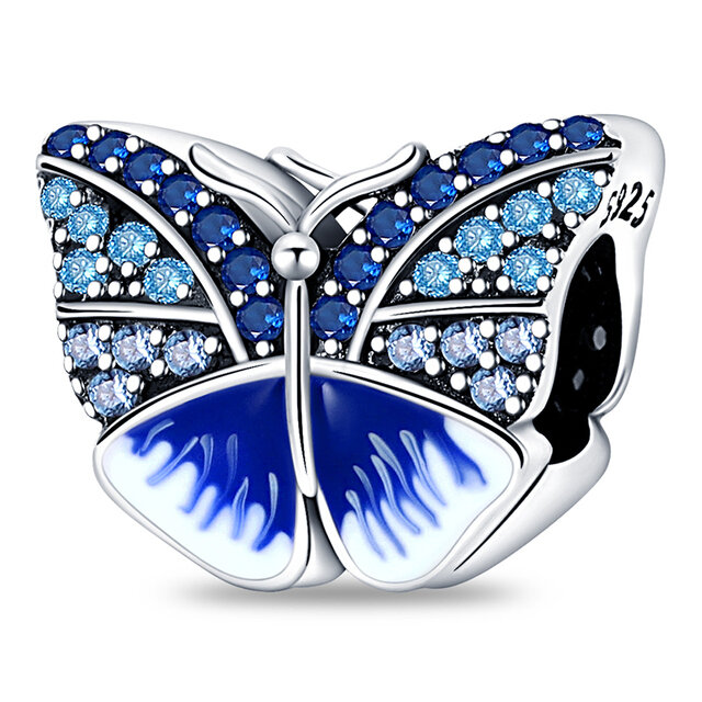 Colgante de plata de ley 925 para mujer, abalorio de mariposa y libélula, compatible con pulsera Pandora Original, regalo de joyería, novedad de 2022