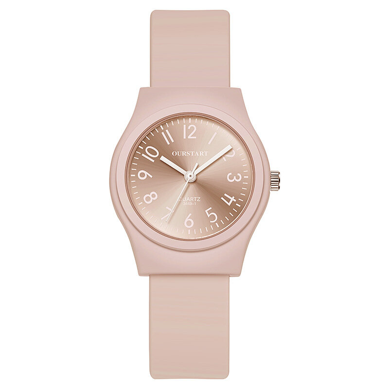 Hot Selling Candy Colored Women's Watches, Casual Digital Scale Quartz Silicone Student Watches