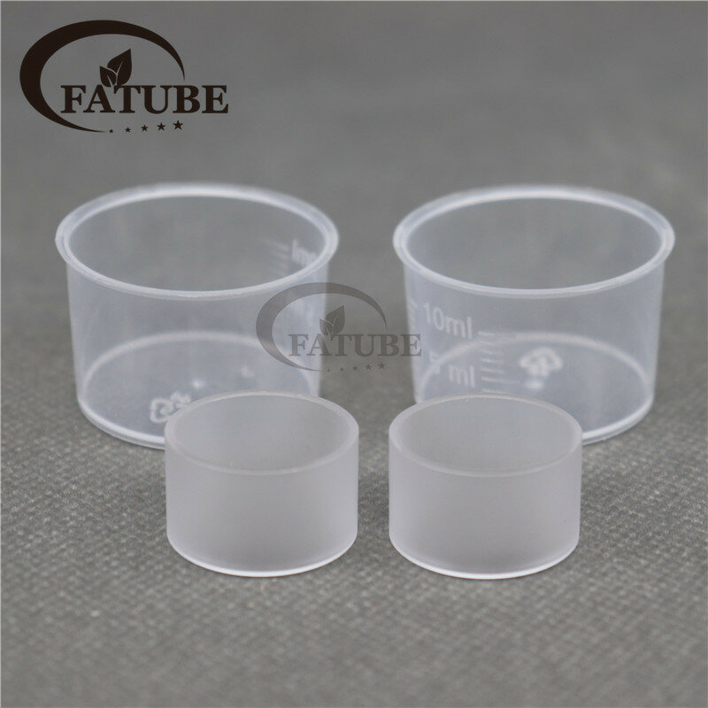 FATUBE 2PCS PCTG TUBE Plastic Measuring Cups for Bishop MTL / ULTTON Kuma Translucent Straight Strong and not easily broken