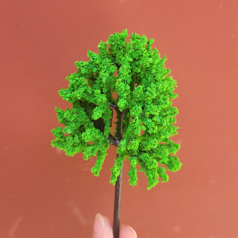 14cm modelo árvore de rua árvore estrada árvore verde cinto modelo de árvore trem ferroviário layout cenário diorama diy decoração da janela