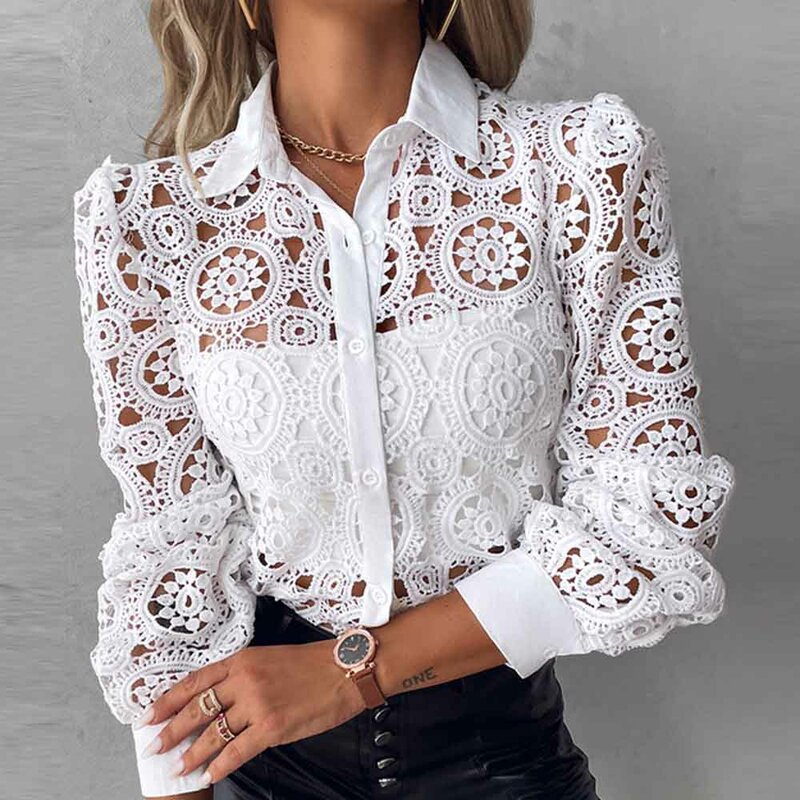 Solid Casual Loose Blouses For Women Fashion 2024 Summer Vintage Women's Oversized Shirts And Blouses Elegant Youth Female Tops
