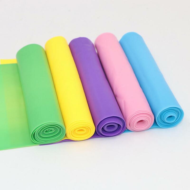 1 Roll Yoga Fitness Straps  Multipurpose   Elastic Bands Indoor Workout Yoga Colorful Elastic Bands