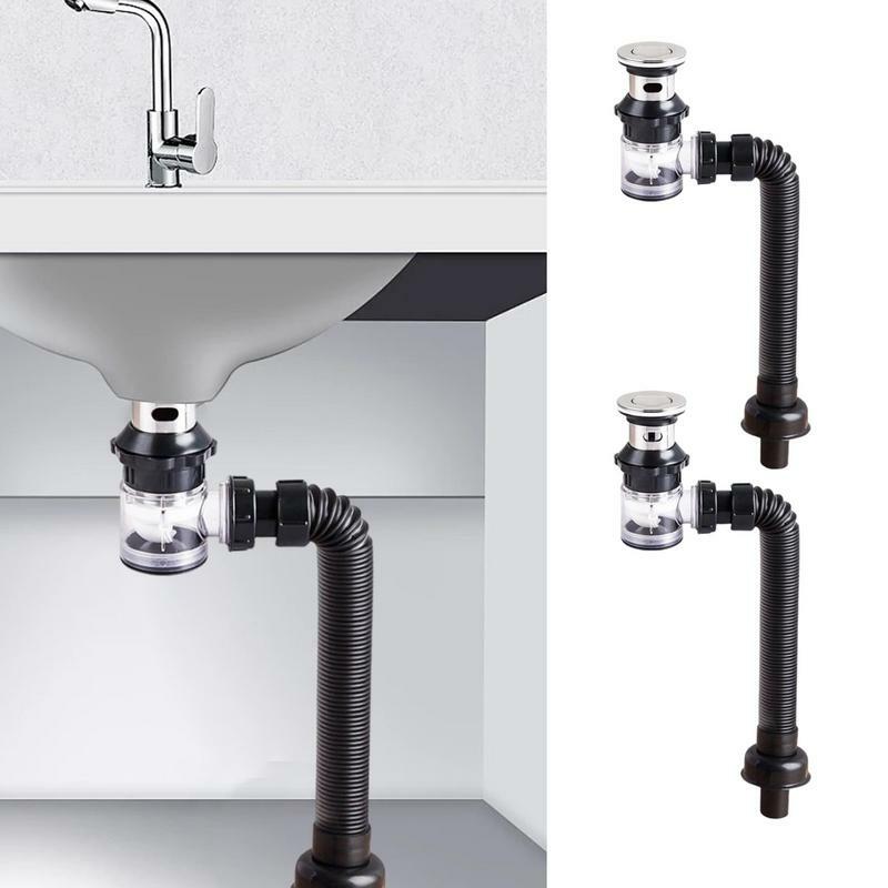 バスルーム用の漏れ防止排水管キット、手洗い、シンク、洗面台用の配管装置