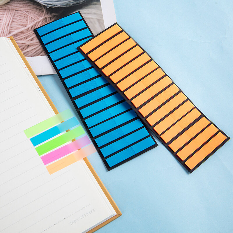 300 arkuszy kolor tęczy notatnik z indeksem opublikował go kartki samoprzylepne papierowa naklejka notatniku zakładki do książek przybory szkolne Kawaii