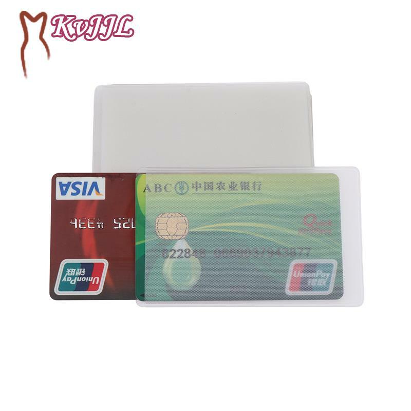 싱글 더블 포켓 PVC 투명 카드홀더 버스 비즈니스 케이스, 은행 신용 ID 카드홀더 커버, 보호 홀더, 20 개