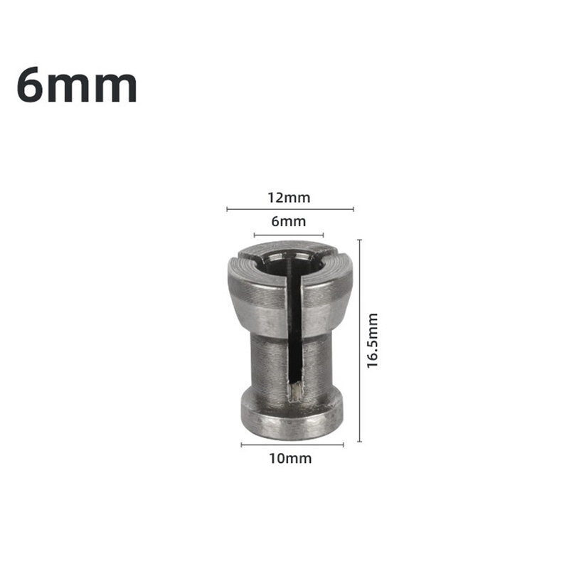 조각 트리밍 타각기 콜릿 척 어댑터, 내구성 탄소강, 16.5mm, 20mm, 6mm, 8mm, 6.35mm, 1/3 개