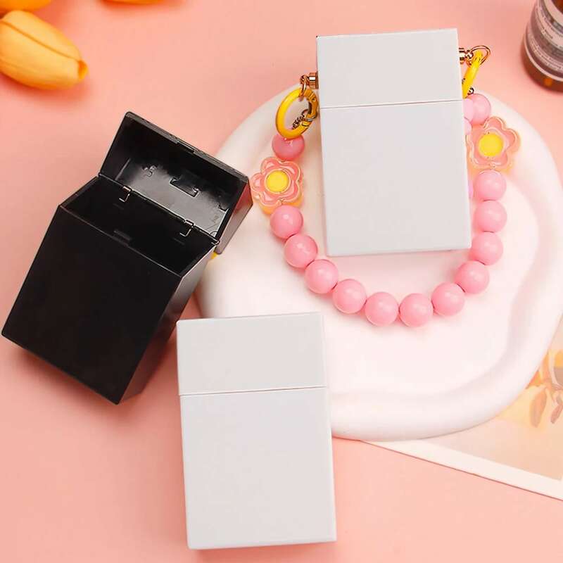 Plastic Korean Photo Card Holder Black White 3 Inch Idol Photocard Protective Storage Box Small Card Collection Organizer Case