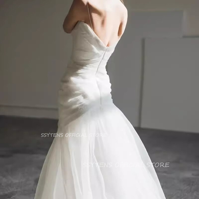 Женское вечернее платье-русалка, корейское платье невесты для свадебных торжеств и фотосессии