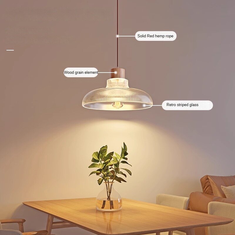 ЯПОНСКИЕ ВИНТАЖНЫЕ светильники для столовой, роскошные текстурированные стеклянные потолочные подвесные светильники для гостиной и кабинета, декоративные подвесные светильники для комнаты
