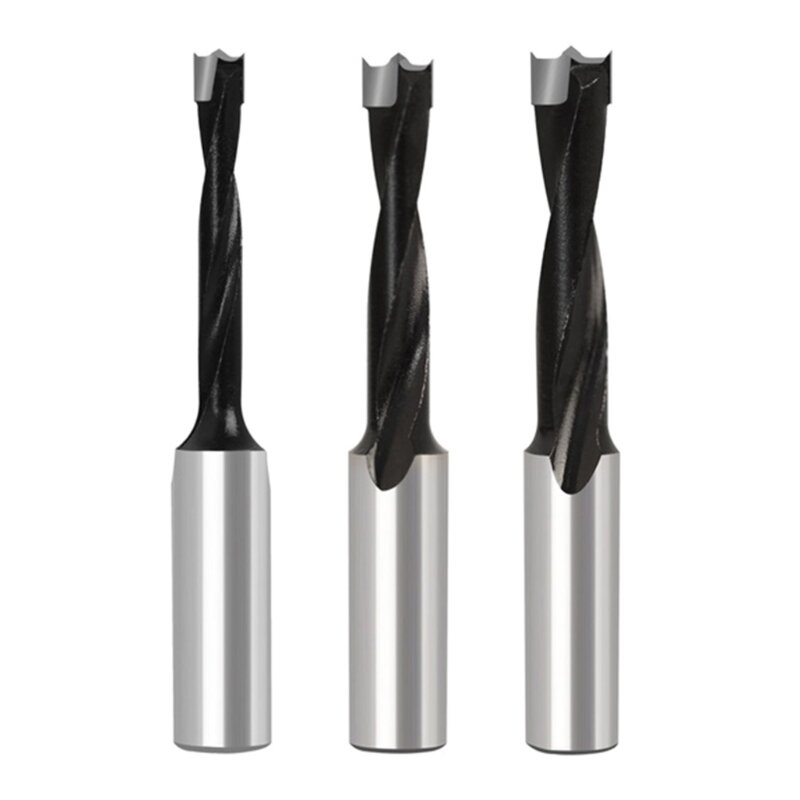 1pc 6/8/10mm Left Right Rotation Wood Router Drill Bit Row Drilling for Wood 2 Flute Carbide Wood Forstner Drill Bits