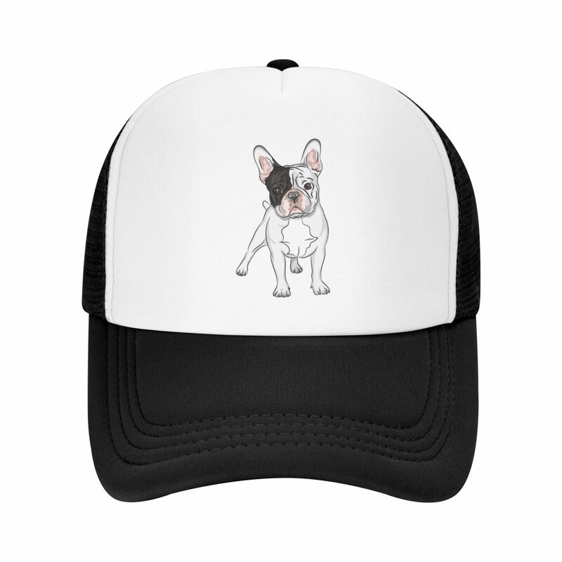 Custom Classic Unisex French Bulldog Trucker Hat Adult Frenchie Dog berretto da Baseball regolabile donna uomo Outdoor