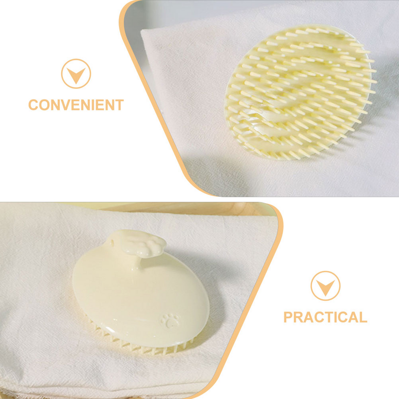 Shampoo Massage Comb Scalp Cleanser Tool Hair Brush Shower Plastic Scrubber for Washing
