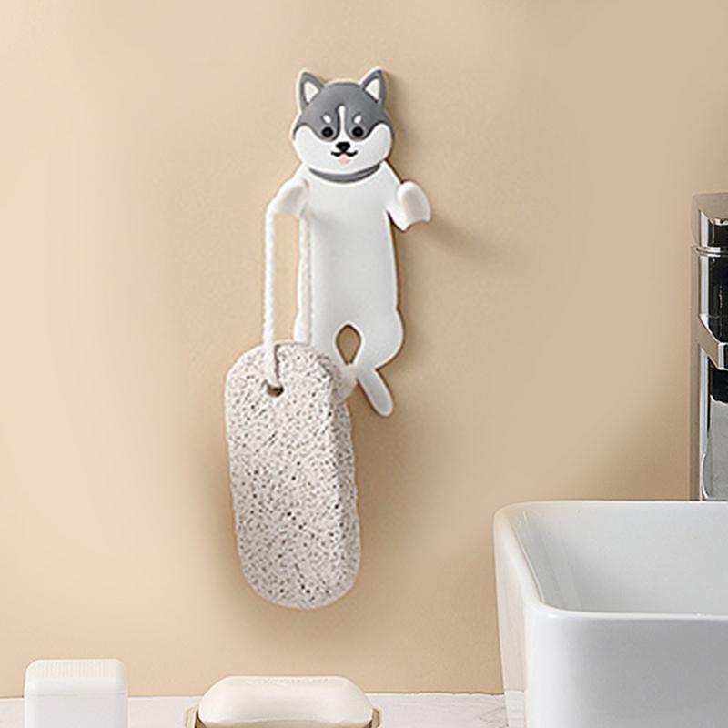 Kait dinding lucu kreatif perekat kait mantel untuk dekorasi rumah dapat digunakan kembali tahan air bentuk hewan kait dinding menggantung handuk topi syal
