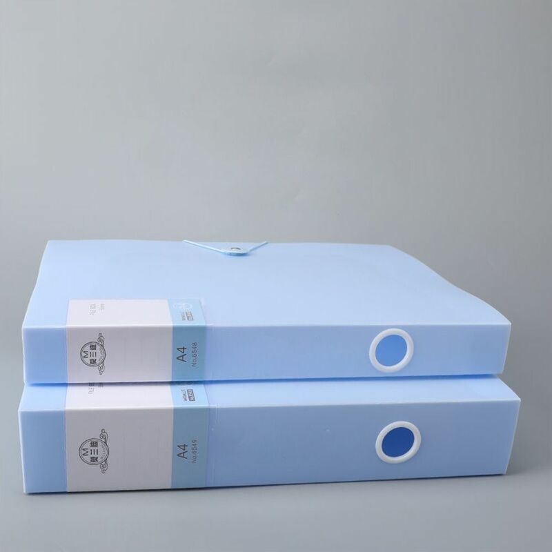Multifuncional A4 File Organizer Box, Dustproof, Desktop Storage Box, Espessado Plástico PP, Morandi Color