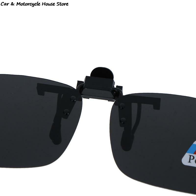 คลิป Polarized Day Night Vision Flip-Up แว่นตาเลนส์แว่นตากันแดด