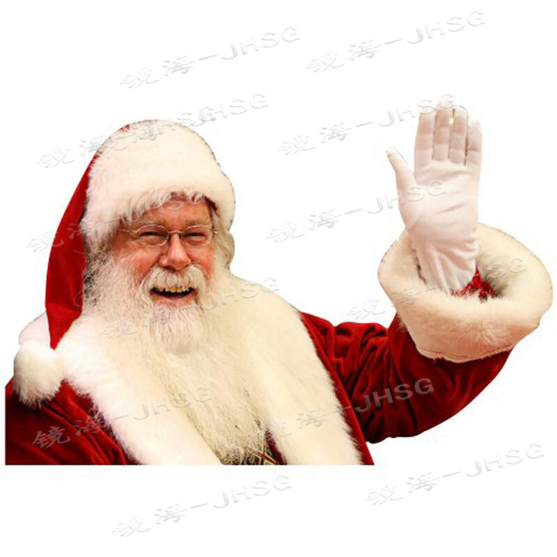 Санта-Клаус, автомобильные стеклянные наклейки-виниловые наклейки, Рождественское украшение, новогодний подарок, водонепроницаемые ПВХ