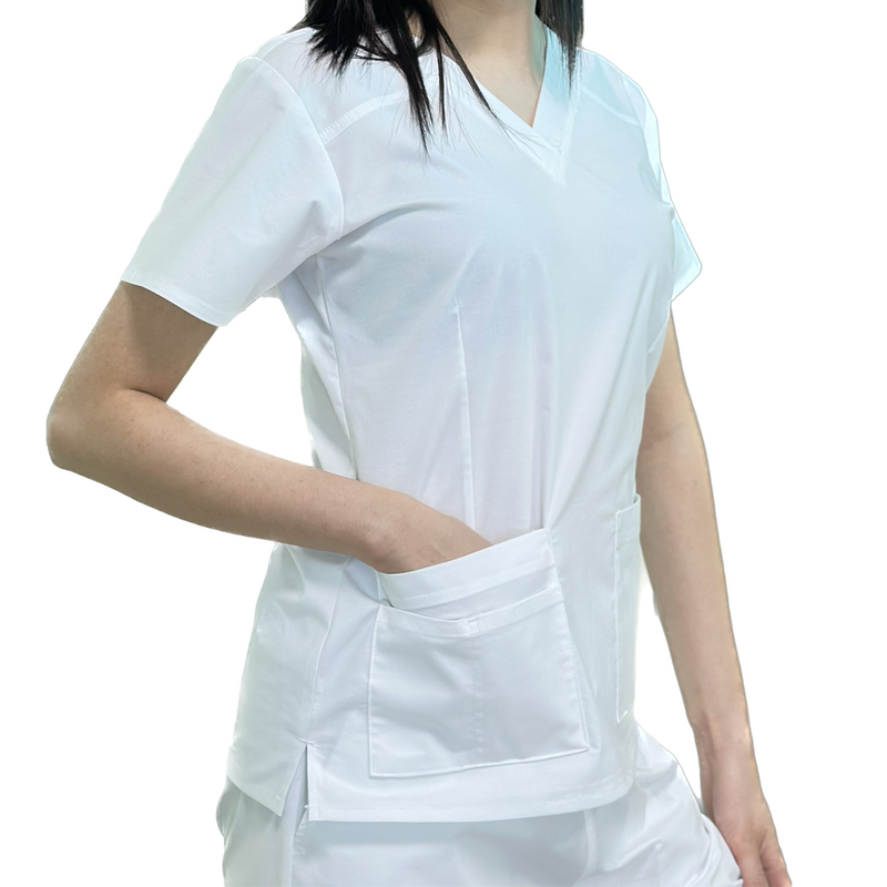 Scrub Uniform Tops Set Healthcare Outfits Women Working V-neck Trouser Suit Fashion Women's Beauty Salon Medical Clinic Workwear