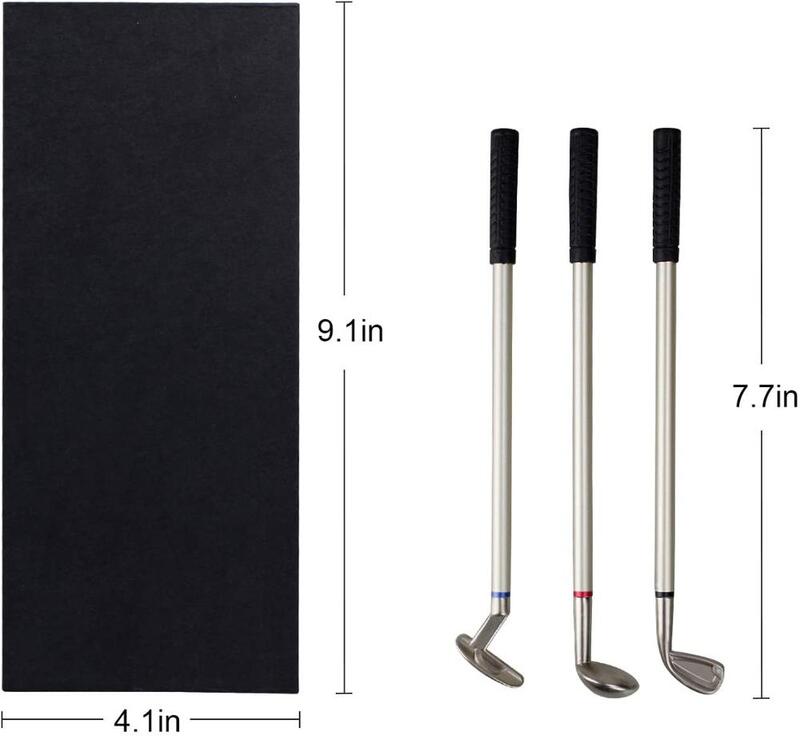 Golf Stift Set Mini Desktop Golfball Stift Geschenk beinhaltet Putting Green 3 Clubs Stift Bälle und Flagge Schreibtisch Spiele Drops hip