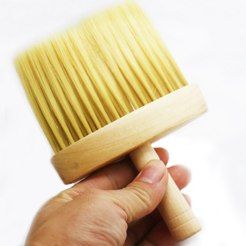 Brosse de nettoyage du visage et du cou, peigne de balayage en bois pour Salon de coiffure