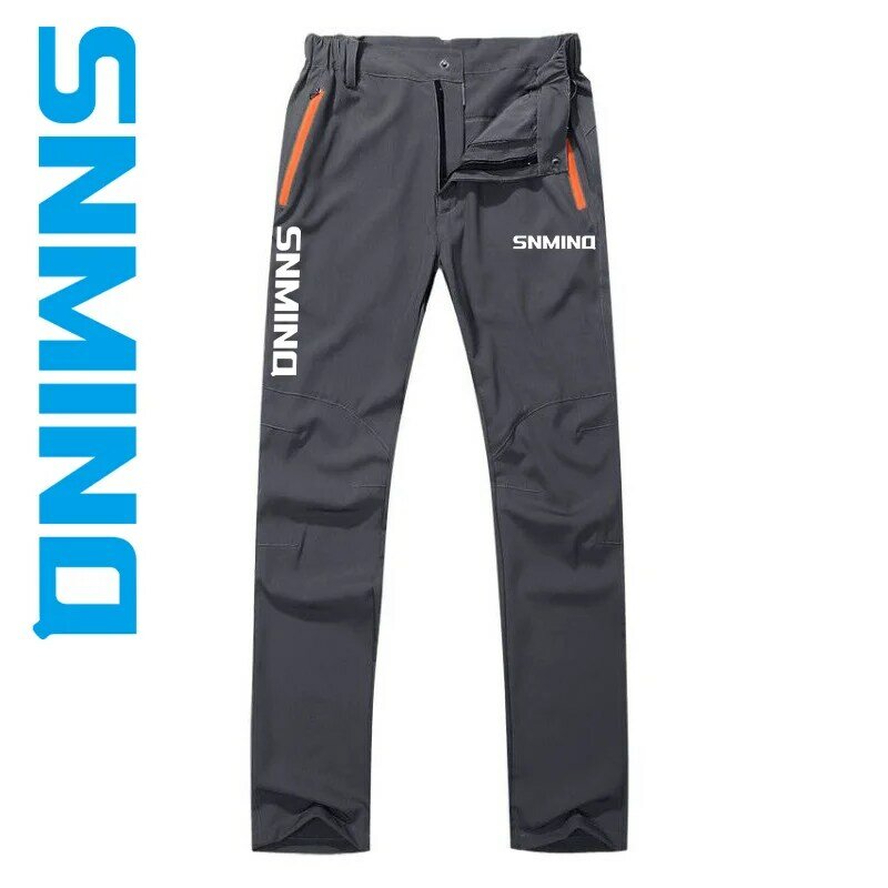 2024 Men's Fishing Pants Summer Thin Outdoor Breathable Elastic Quick Dried Fishing Pants Sports Mountaineering Pants