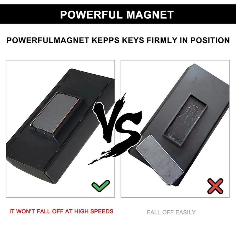 Magnetic Car Keys Holder PP Material Magnetic Key Storage Box Keys Hider Case Perfect For Home And Office Travel Use Magnetic