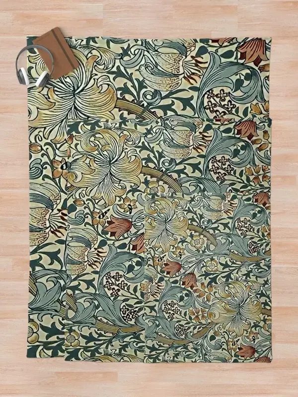 William Morris-selimut anime Ranjang sofa lucu selimut lempar desain bunga